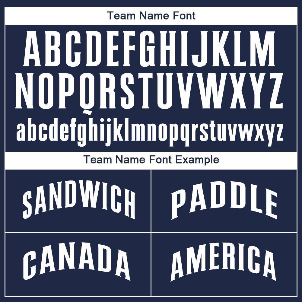 Custom Baseball Jersey - Navy White
