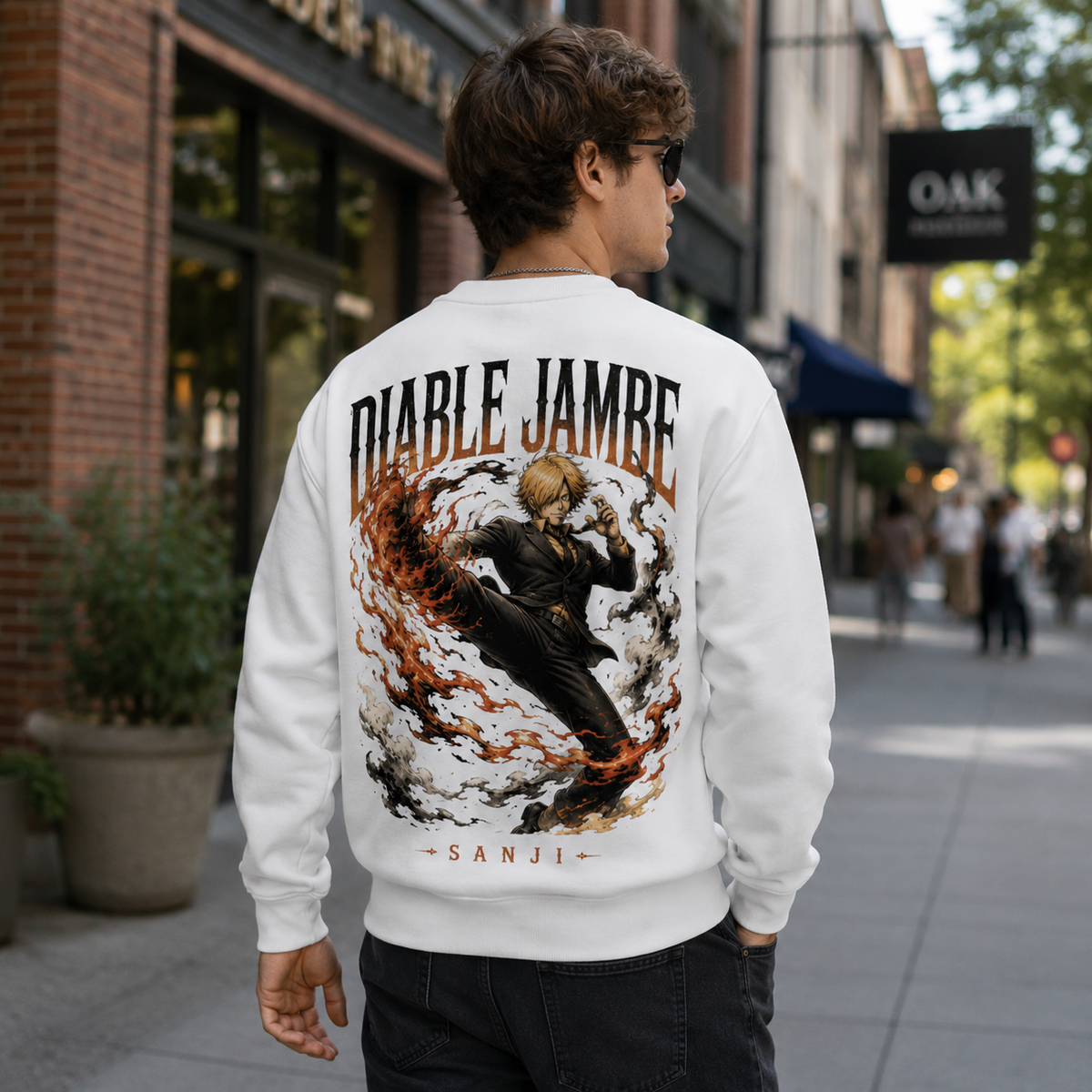 Sanji One Piece Anime Sweatshirt - Diable Jambe