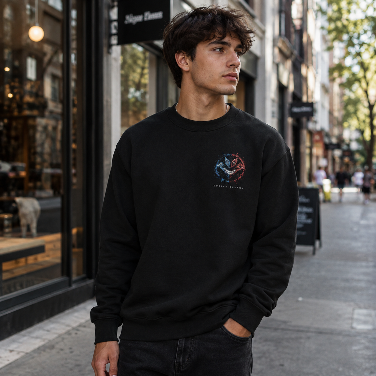 Satoru Gojo and Ryomen Sukuna Jujutsu Kaisen Anime Sweatshirt - Limitless Vs Curses