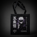 Satoru Gojo Jujutsu Kaisen Anime Canvas Tote Bag - Gojo Kanji Portrait