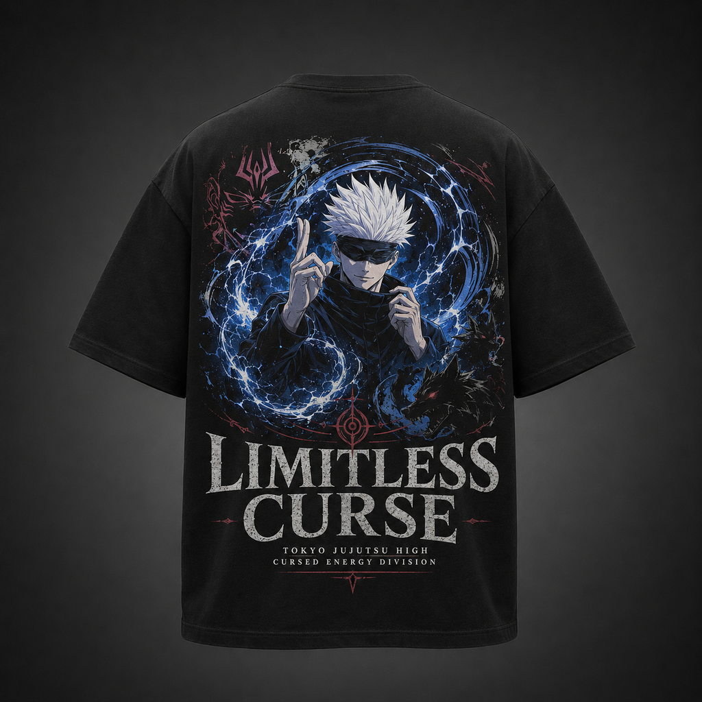 Satoru Gojo Jujutsu Kaisen Anime Graphic Tee - Limitless Curse