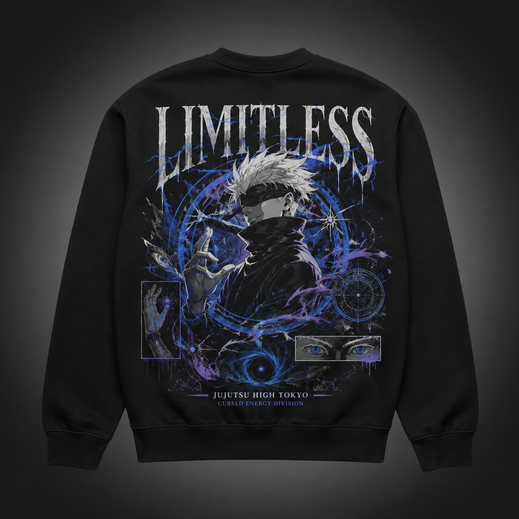 Satoru Gojo Jujutsu Kaisen Anime Sweatshirt - Limitless Division