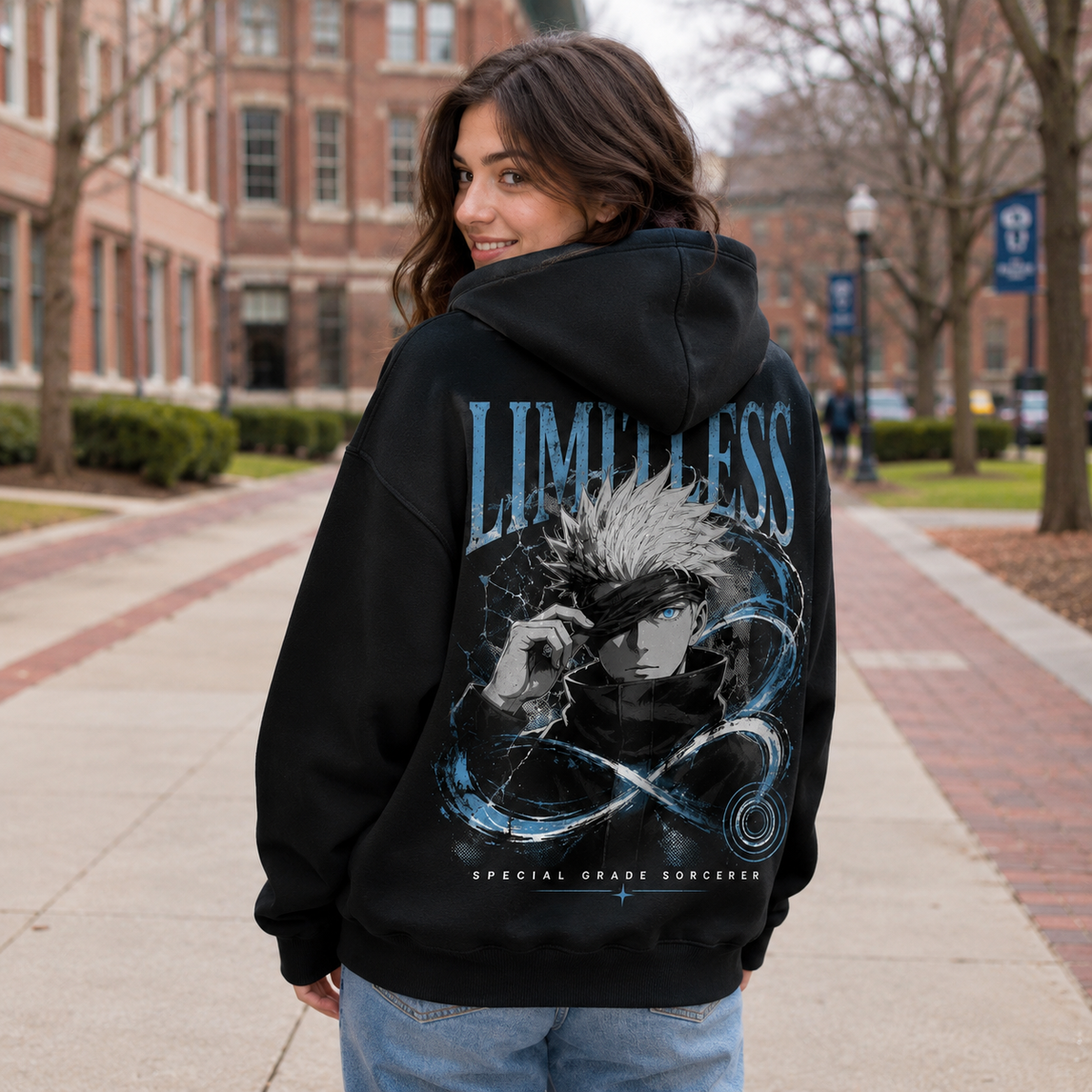 Satoru Gojo Jujutsu Kaisen Anime Hoodie - Limitless Sorcerer