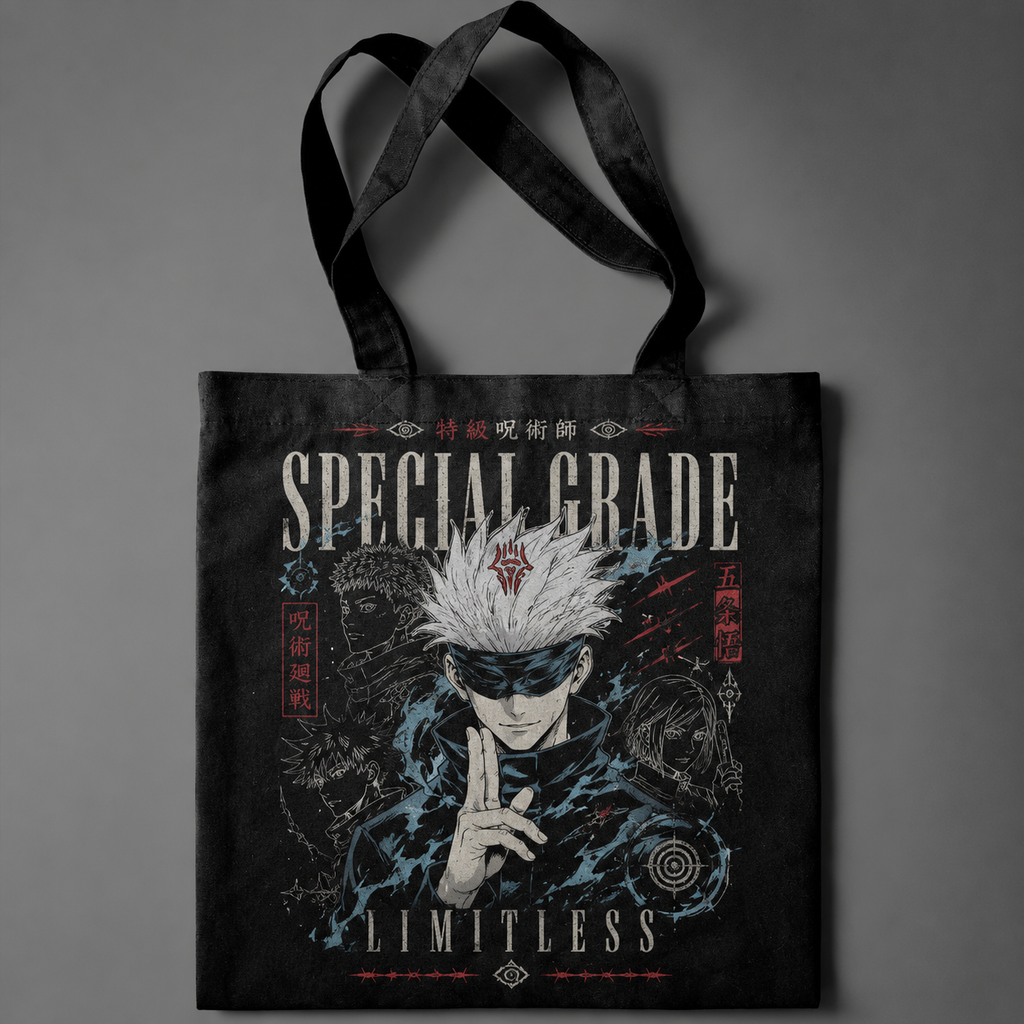 Satoru Gojo Jujutsu Kaisen Anime Canvas Tote Bag - Special Grade Sorcerer