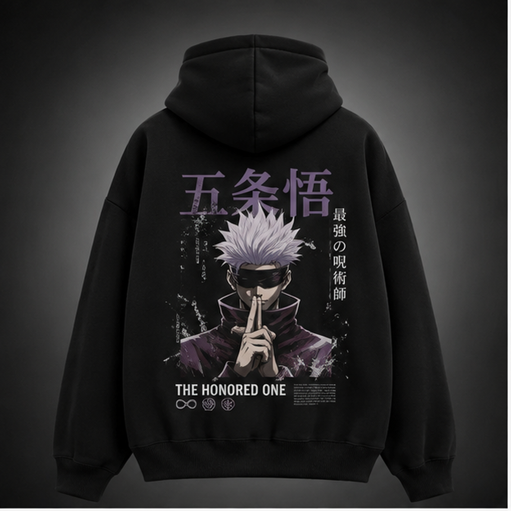 Satoru Gojo Jujutsu Kaisen Anime Hoodie - The Honored One