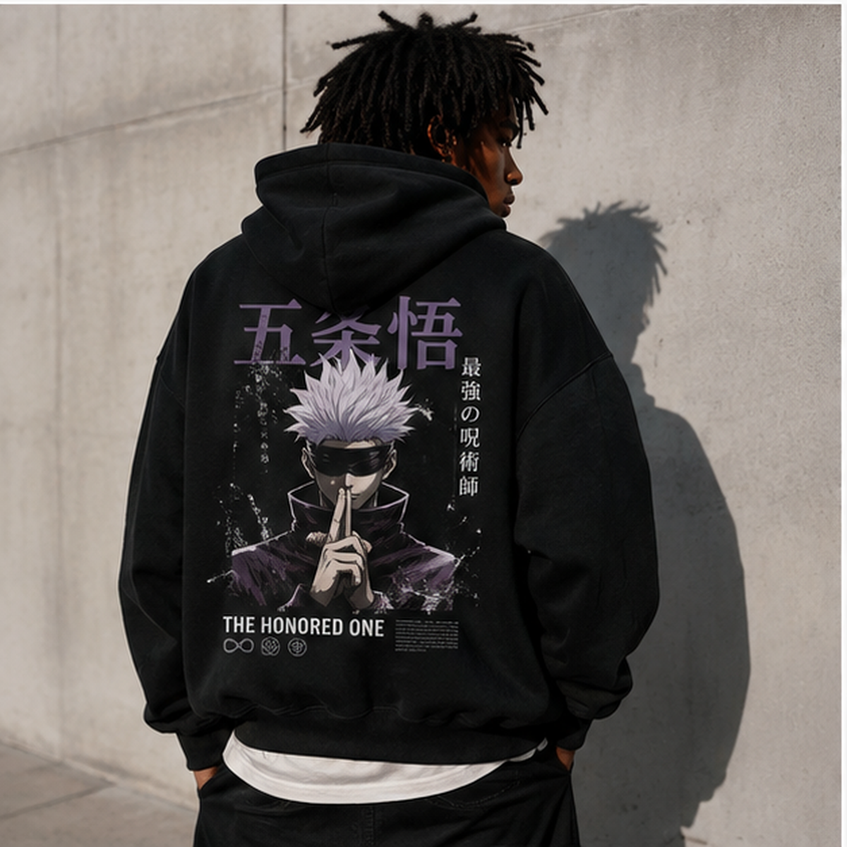 Satoru Gojo Jujutsu Kaisen Anime Hoodie - The Honored One