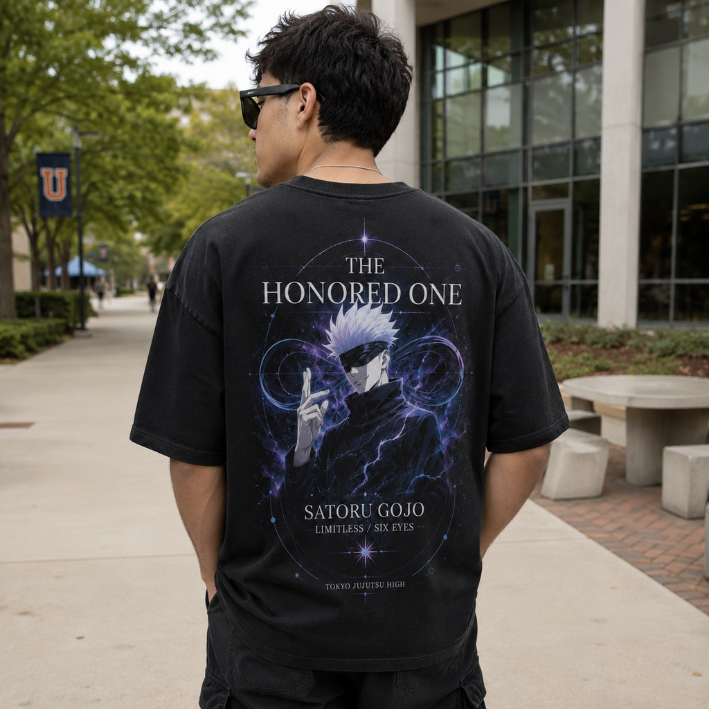Satoru Gojo Jujutsu Kaisen Anime Graphic Tee - The Honored One