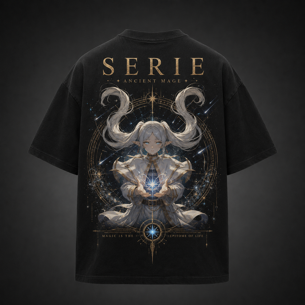 Serie Frieren Anime Graphic Tee - Ancient Mage