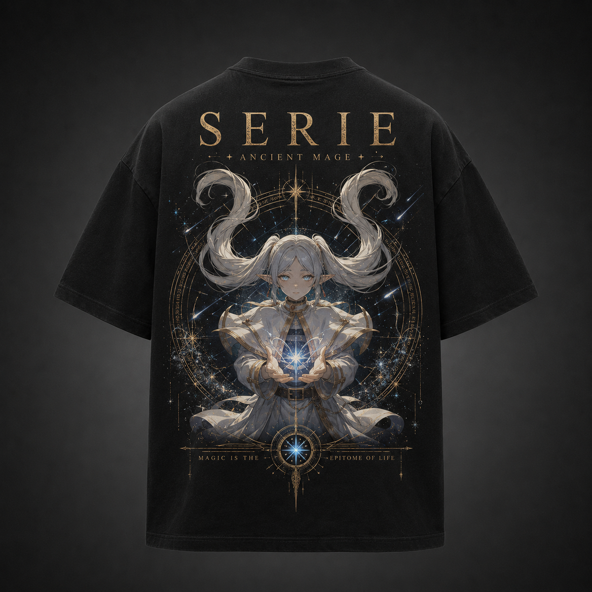 Serie Frieren Anime Graphic Tee - Ancient Mage
