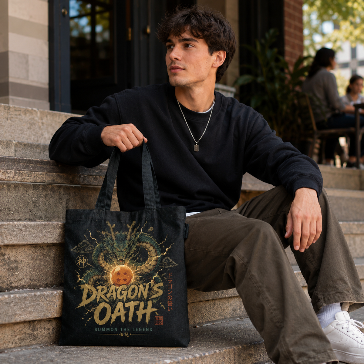 Shenron Dragon Ball Anime Canvas Tote Bag - Dragon's Oath
