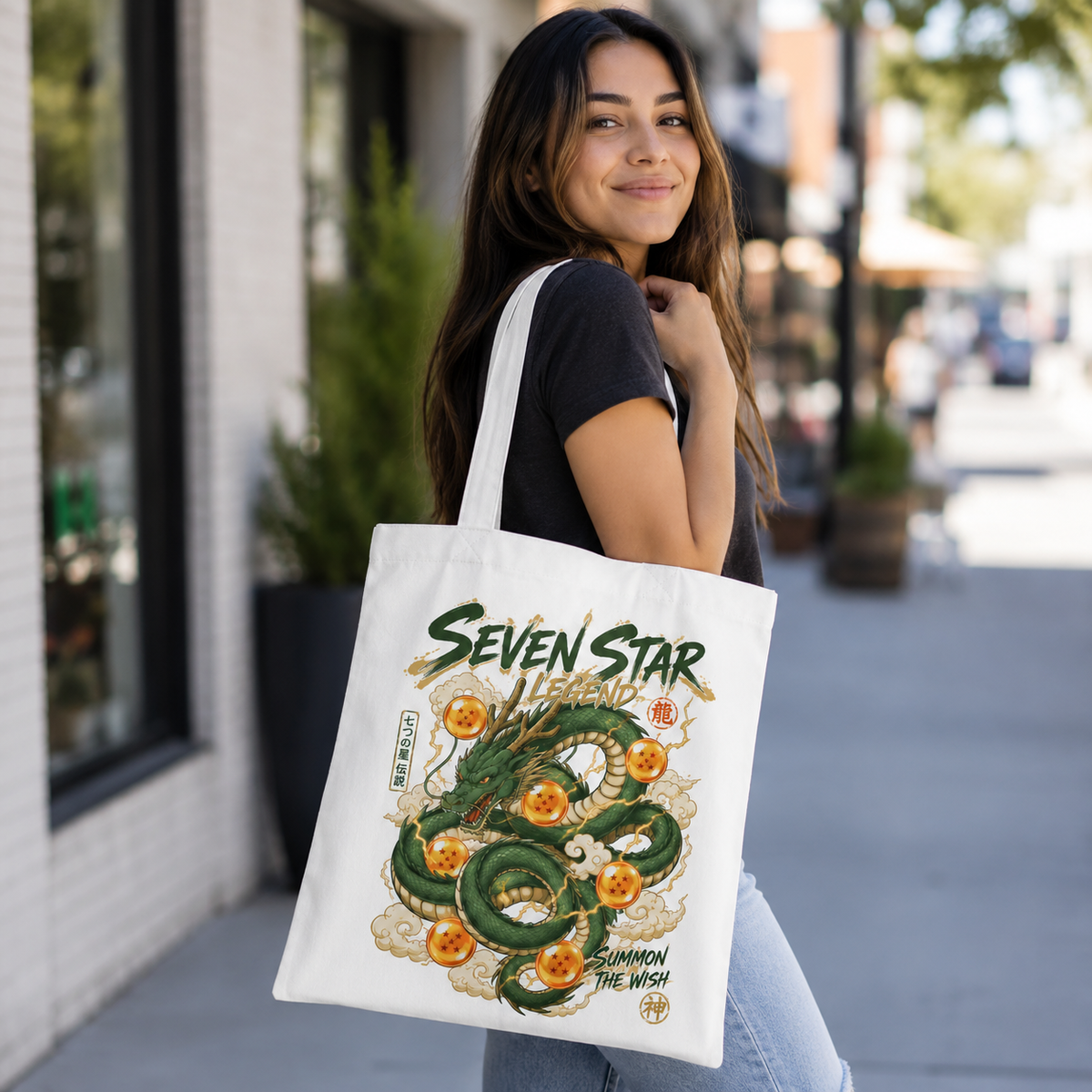 Shenron Dragon Ball Anime Canvas Tote Bag - Seven Star Legend
