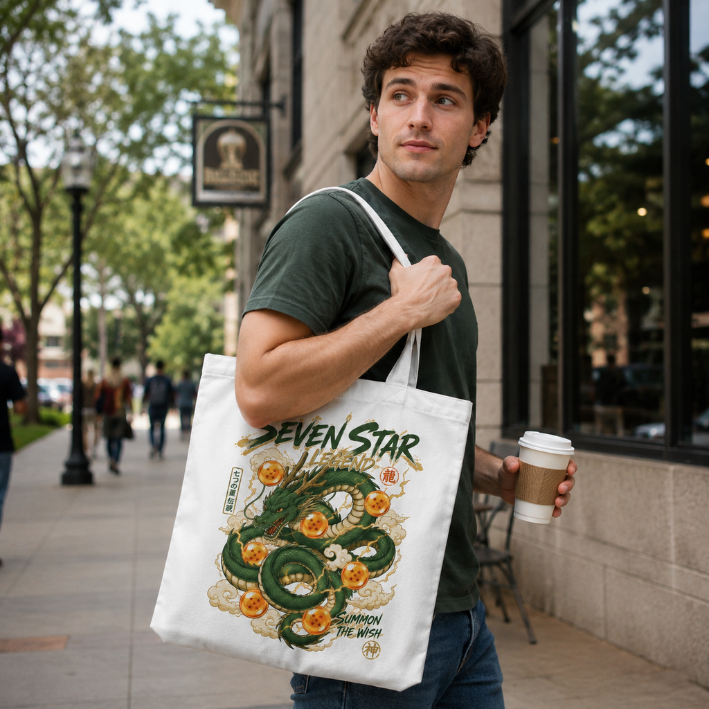 Shenron Dragon Ball Anime Canvas Tote Bag - Seven Star Legend