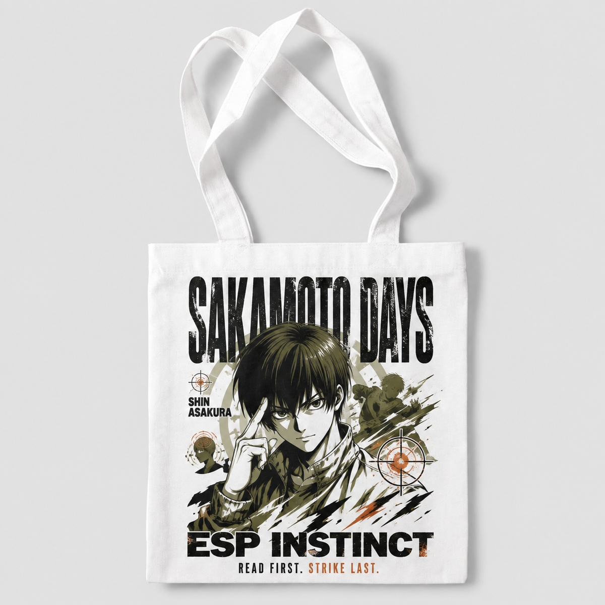 Shin Asakura Sakamoto Days Anime Canvas Tote Bag - Esp Instinct