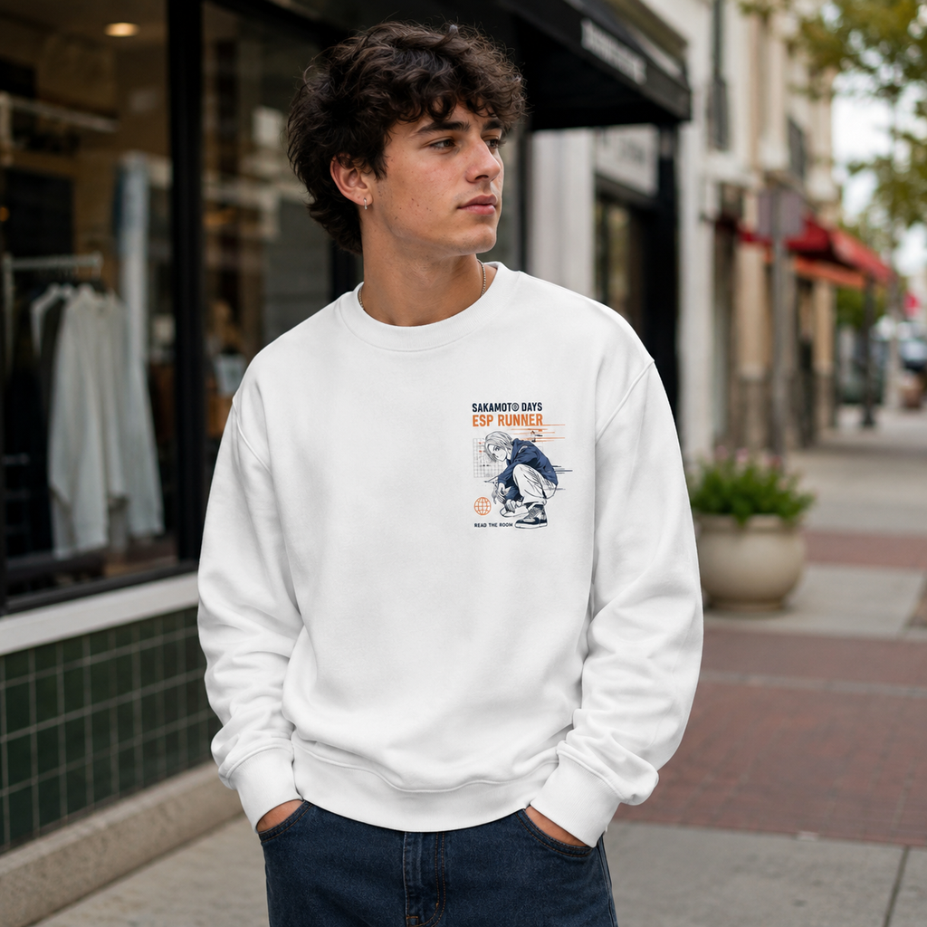 Shin Asakura Sakamoto Days Anime Sweatshirt - Esp Runner