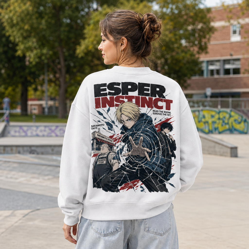 Shin Asakura Sakamoto Days Anime Sweatshirt - Esper Instinct