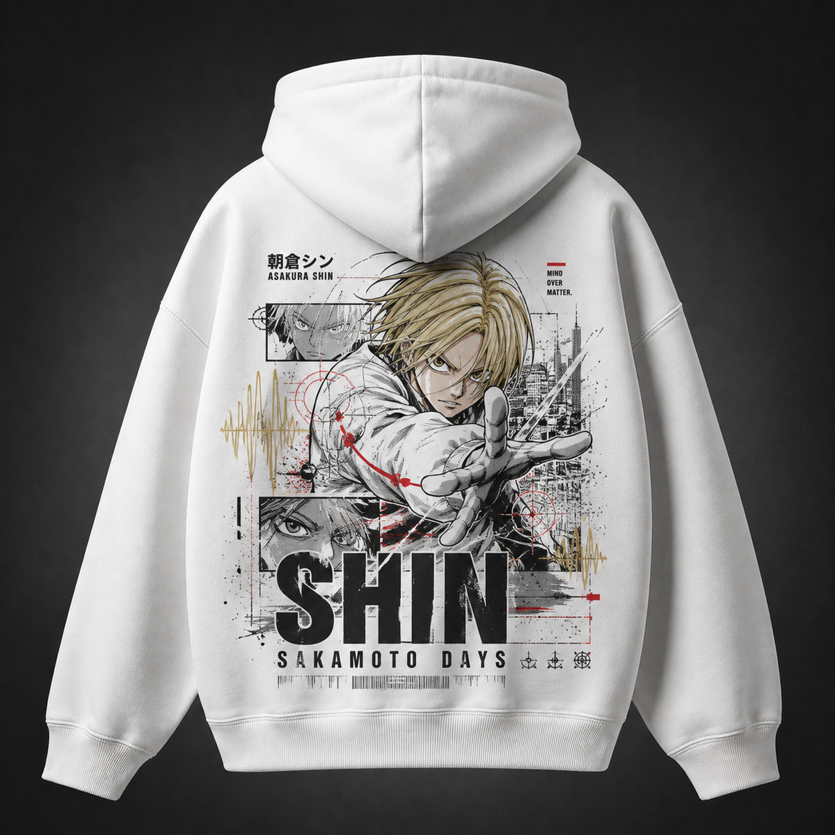 Shin Asakura Sakamoto Days Anime Hoodie - Mind Over Matter
