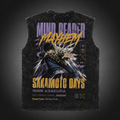 Shin Asakura Sakamoto Days Anime Tank Top - Mind Reader Mayhem Acid Wash Vest