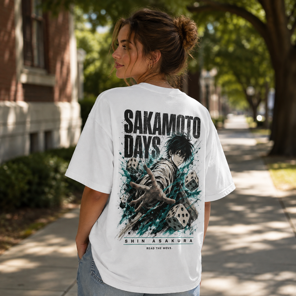 Shin Asakura Sakamoto Days Anime Graphic Tee - Read The Move
