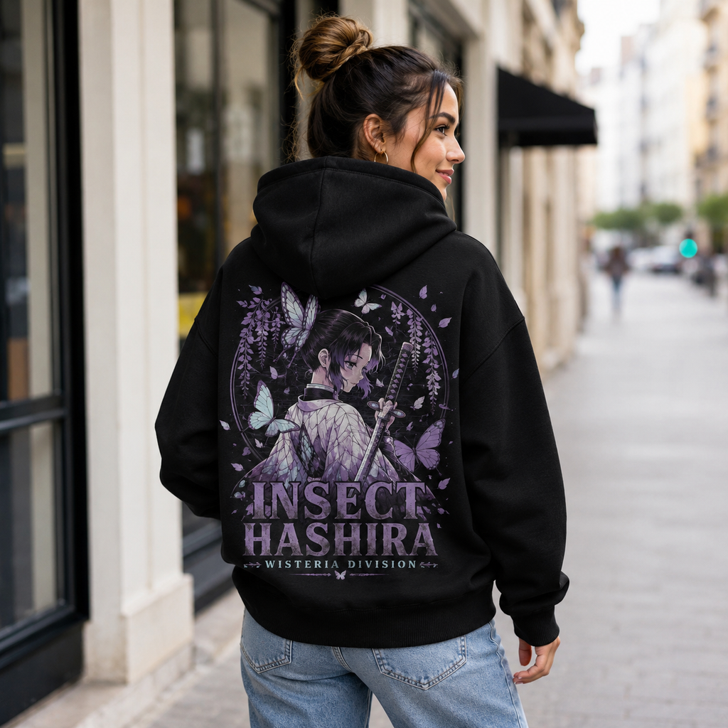 Shinobu Kocho Demon Slayer Anime Hoodie - Insect Hashira