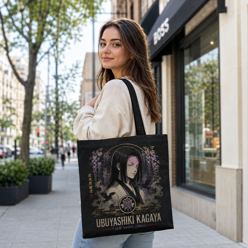 Shinobu Kocho Demon Slayer Anime Canvas Tote Bag - Insect Hashira
