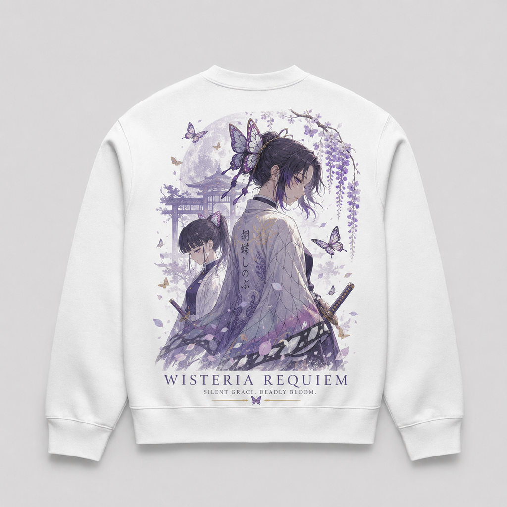 Shinobu Kocho Demon Slayer Anime Sweatshirt - Wisteria Requiem