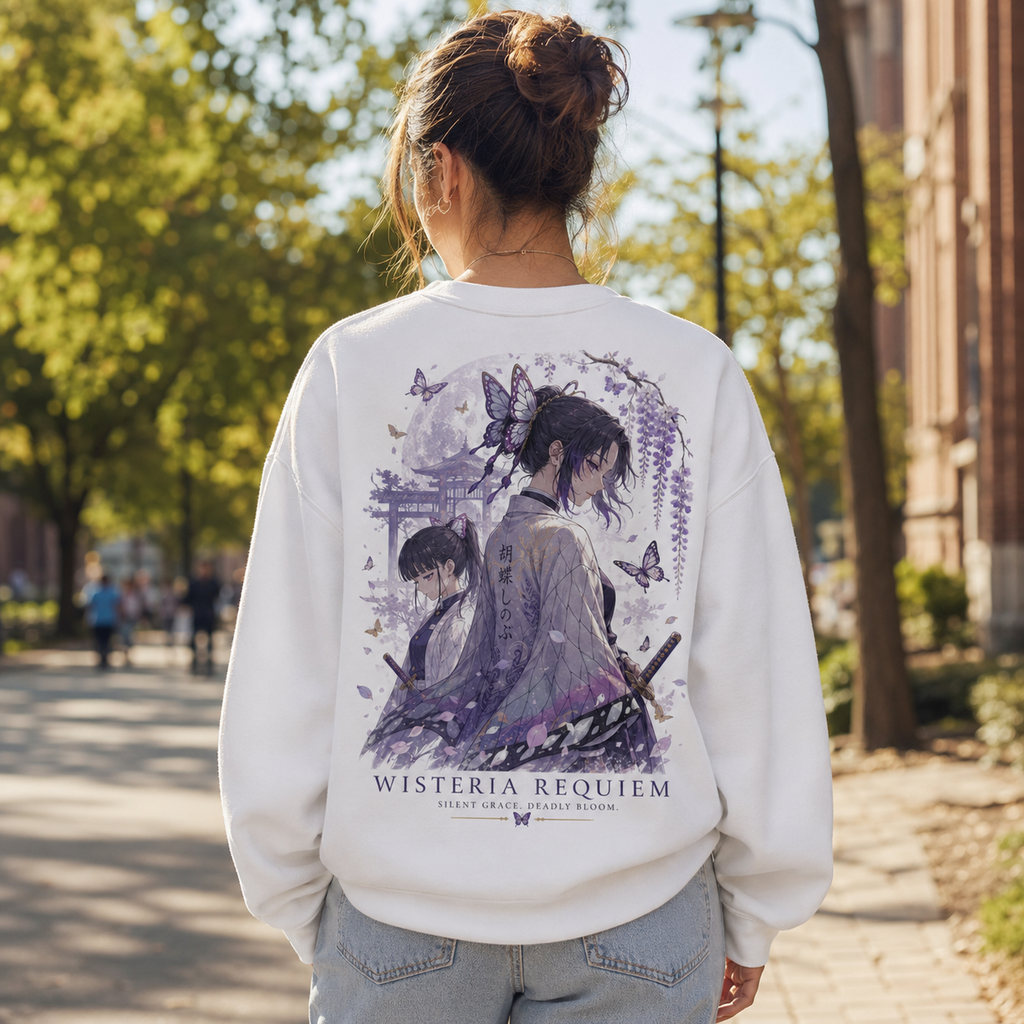 Shinobu Kocho Demon Slayer Anime Sweatshirt - Wisteria Requiem