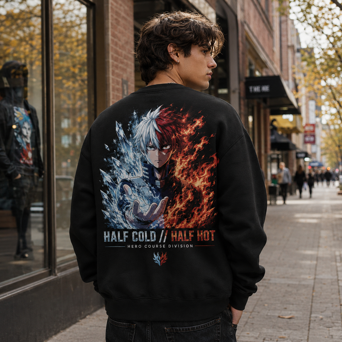 Shoto Todoroki My Hero Academia Anime Sweatshirt - Half Cold Half Hot