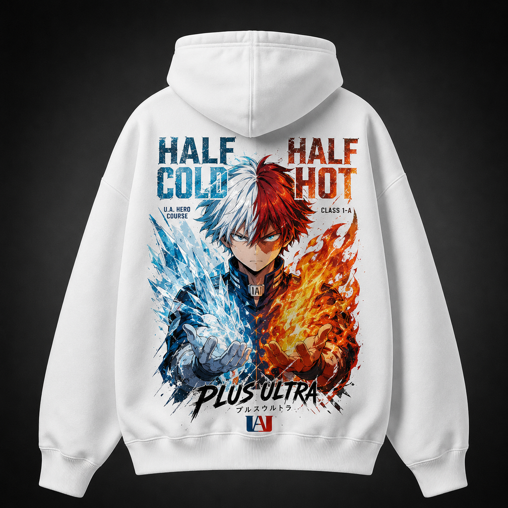 Shoto Todoroki My Hero Academia Anime Hoodie - Half Cold Hot