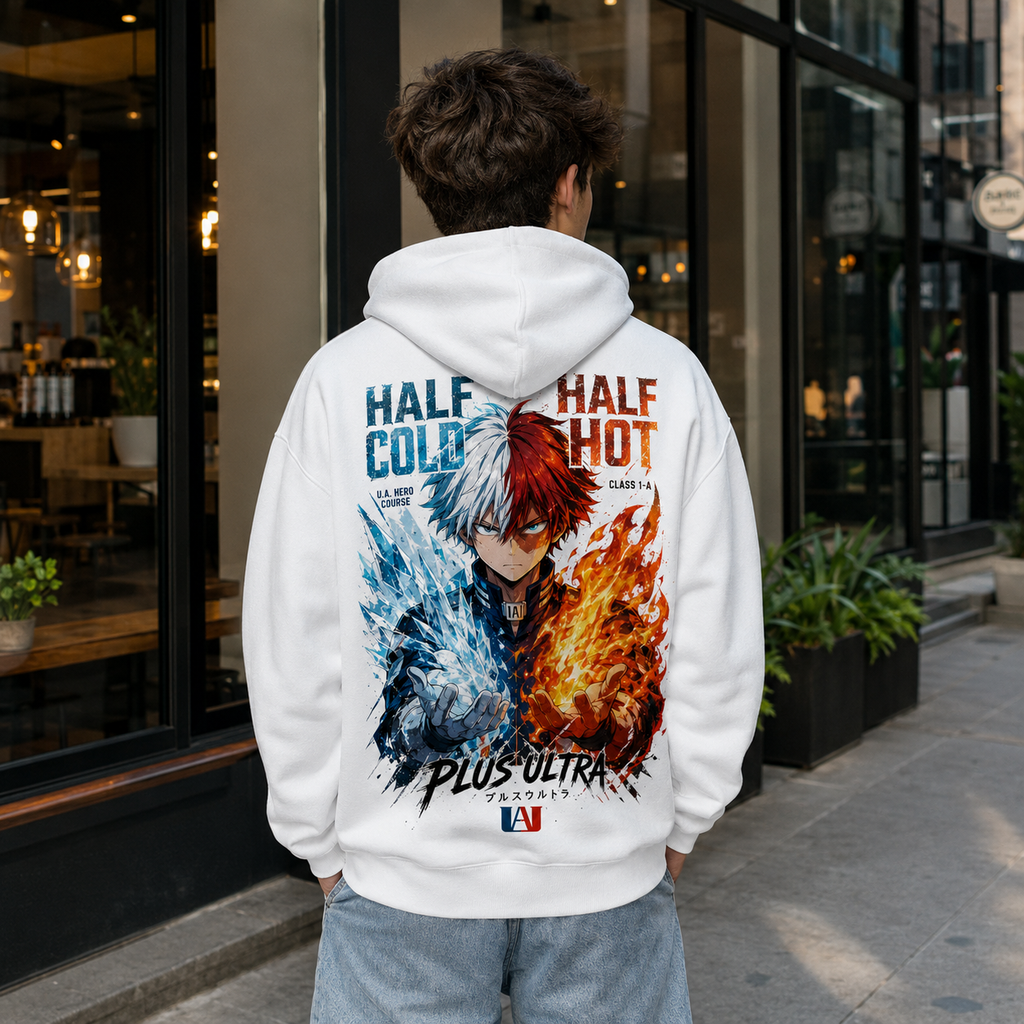 Shoto Todoroki My Hero Academia Anime Hoodie - Half Cold Hot