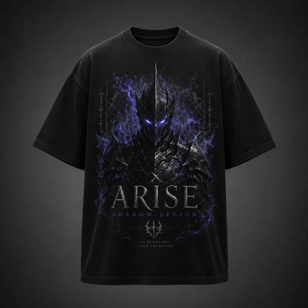 Solo Leveling Anime Graphic Tee - Shadow Legion Arise