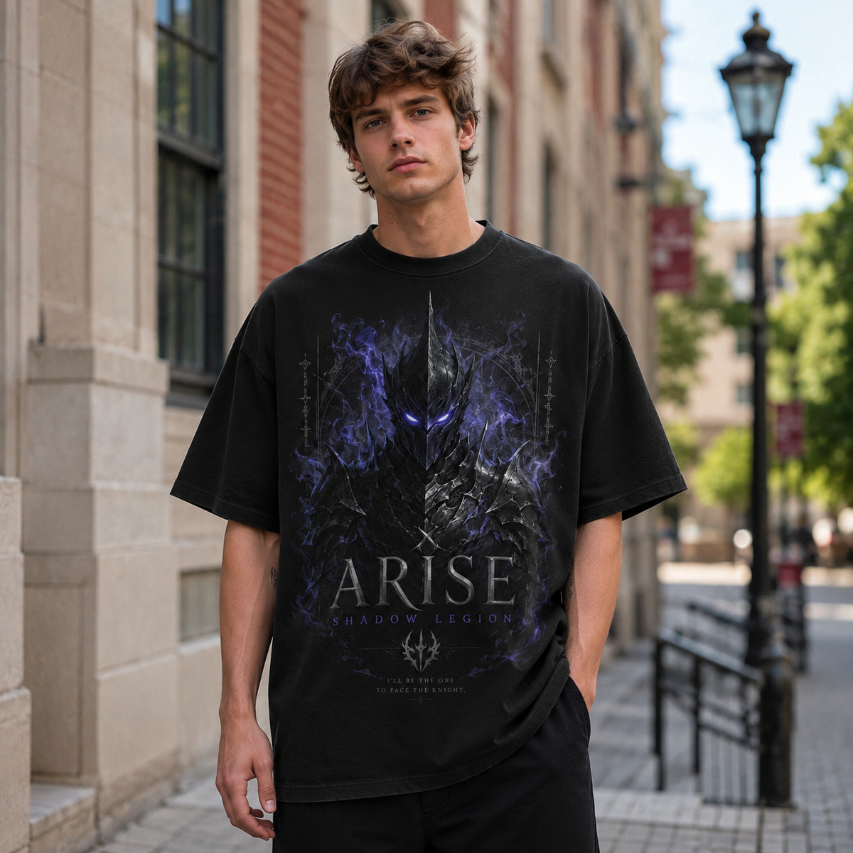 Solo Leveling Anime Graphic Tee - Shadow Legion Arise