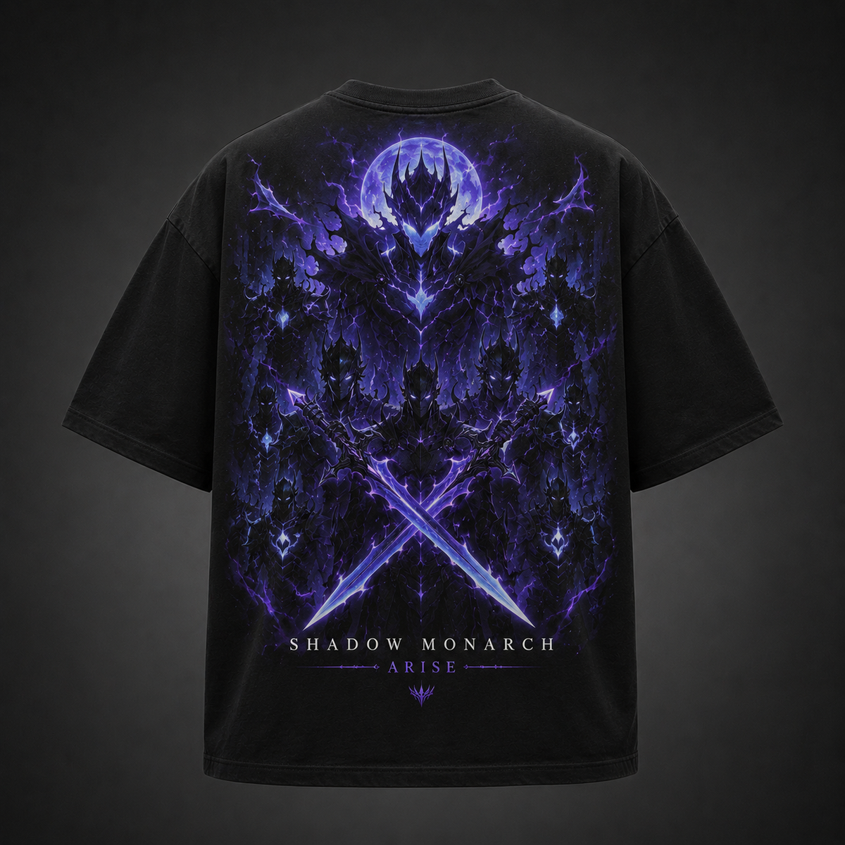 Solo Leveling Anime Graphic Tee - Shadow Monarch Arise