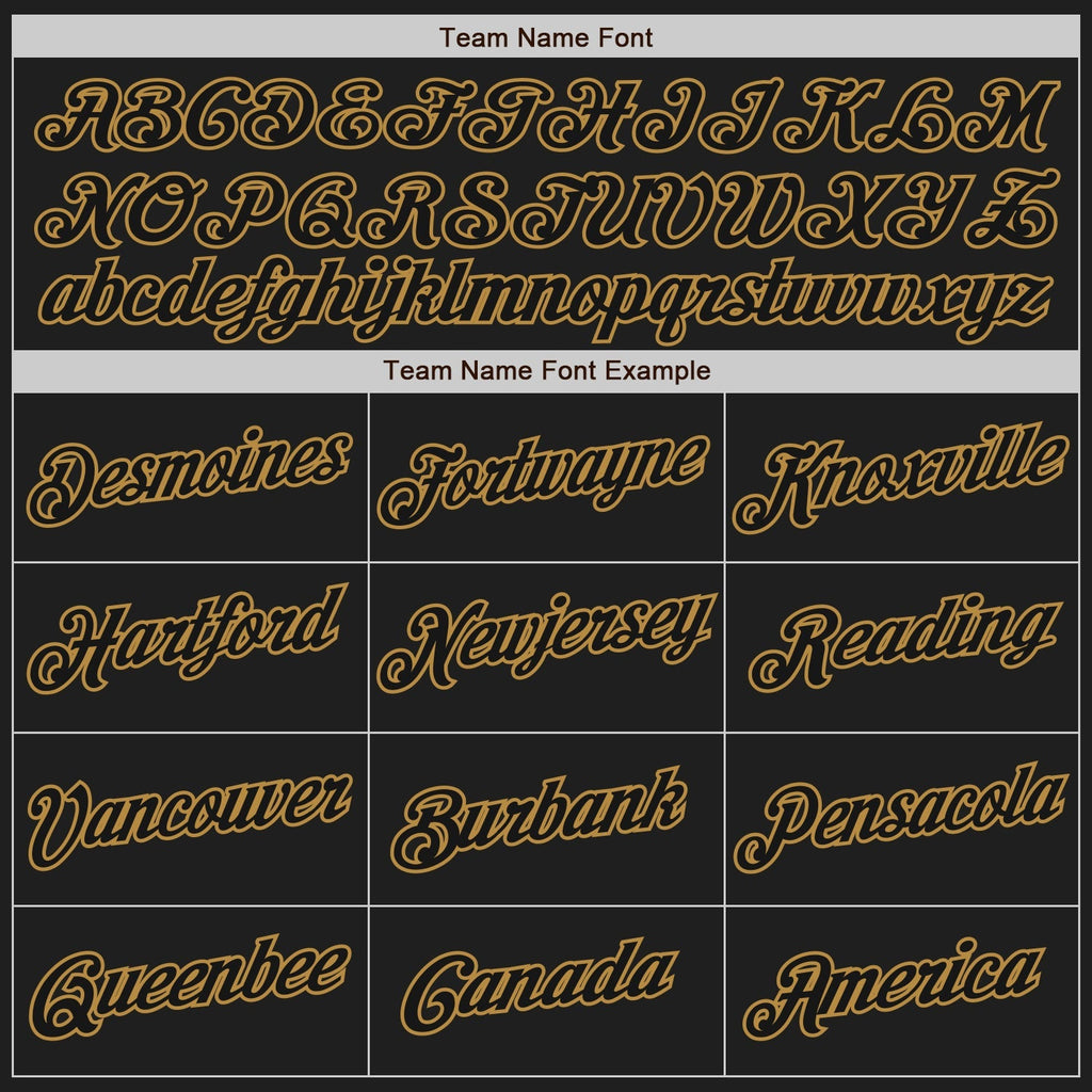 Custom Baseball Jersey - White-Black Old Gold Split Fashion