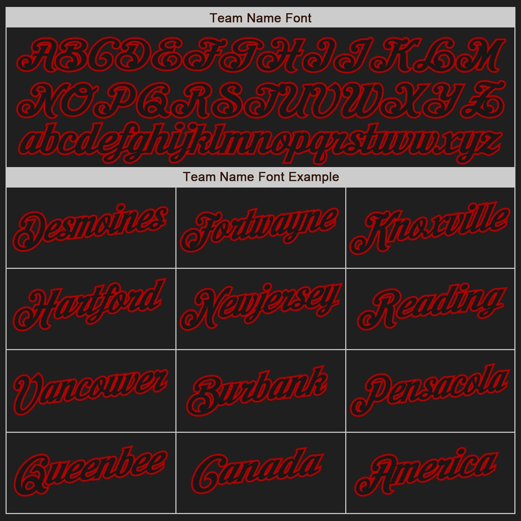 Custom Baseball Jersey - White-Black Red Split Fashion