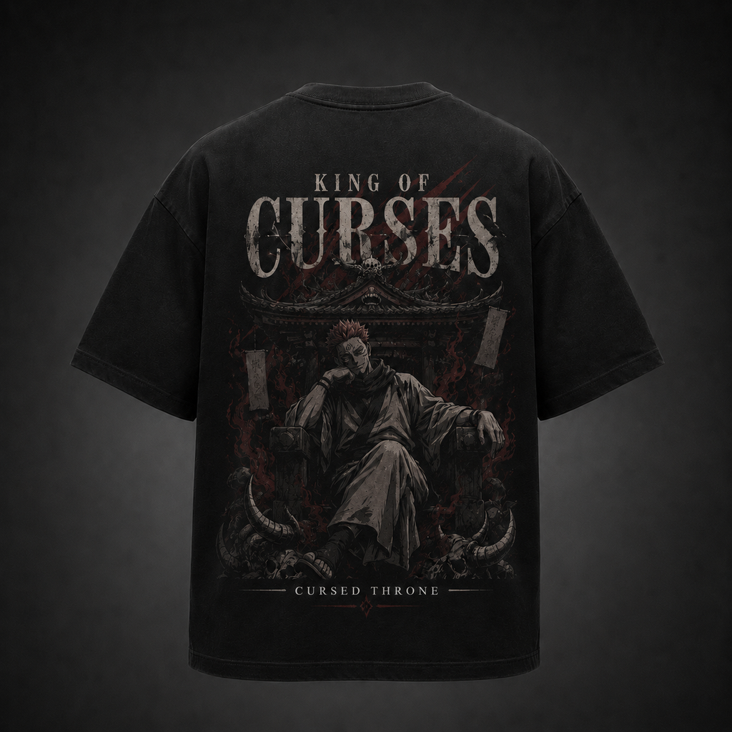Sukuna Jujutsu Kaisen Anime Graphic Tee - Cursed Throne