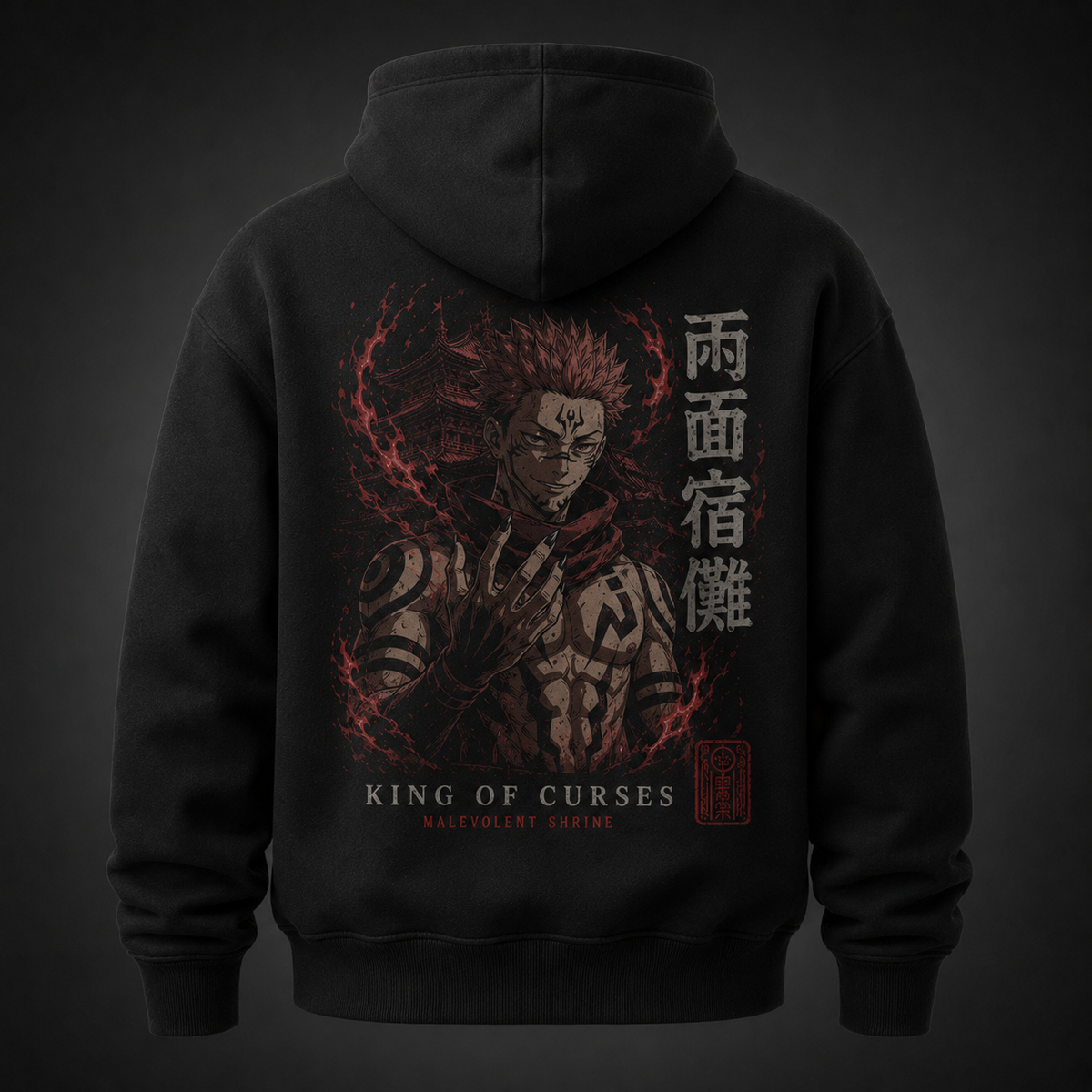 Sukuna Jujutsu Kaisen Anime Hoodie - King Of Curses