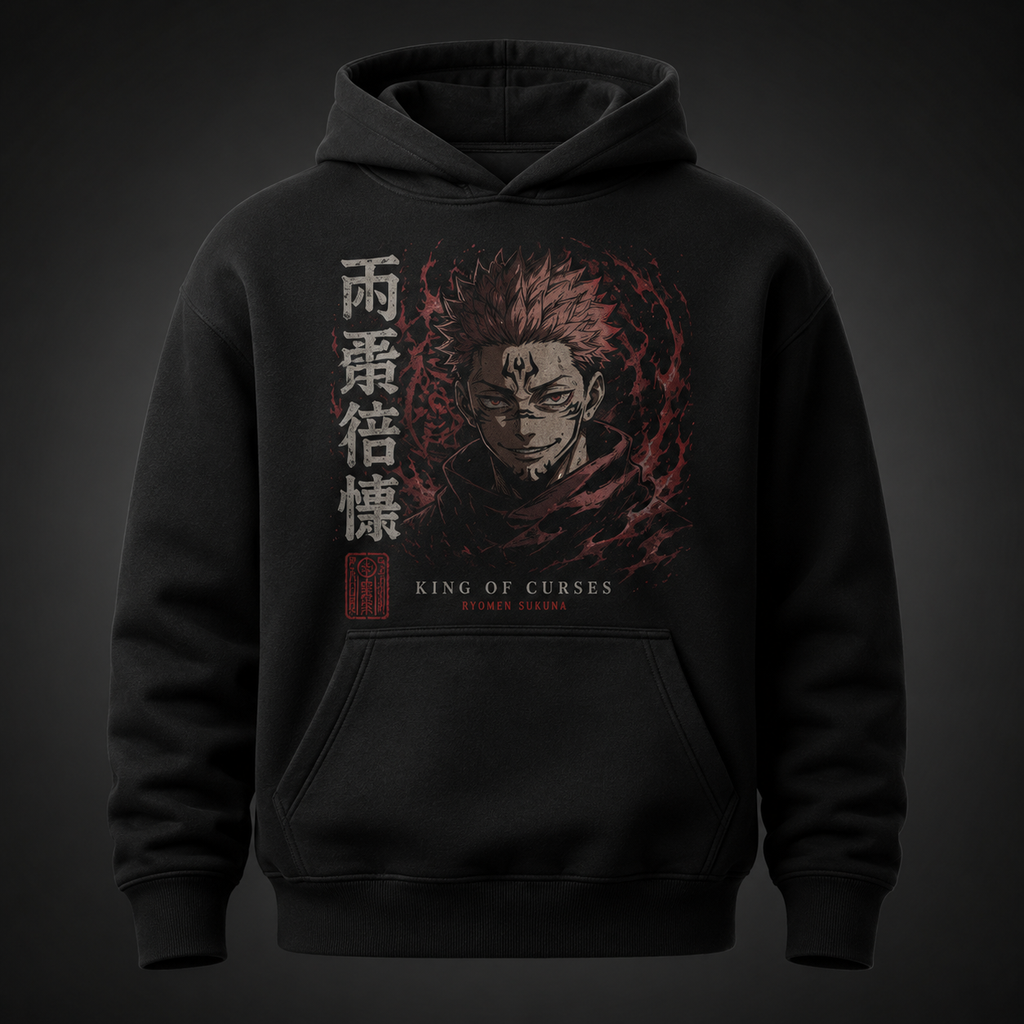 Sukuna Jujutsu Kaisen Anime Hoodie - King Of Curses