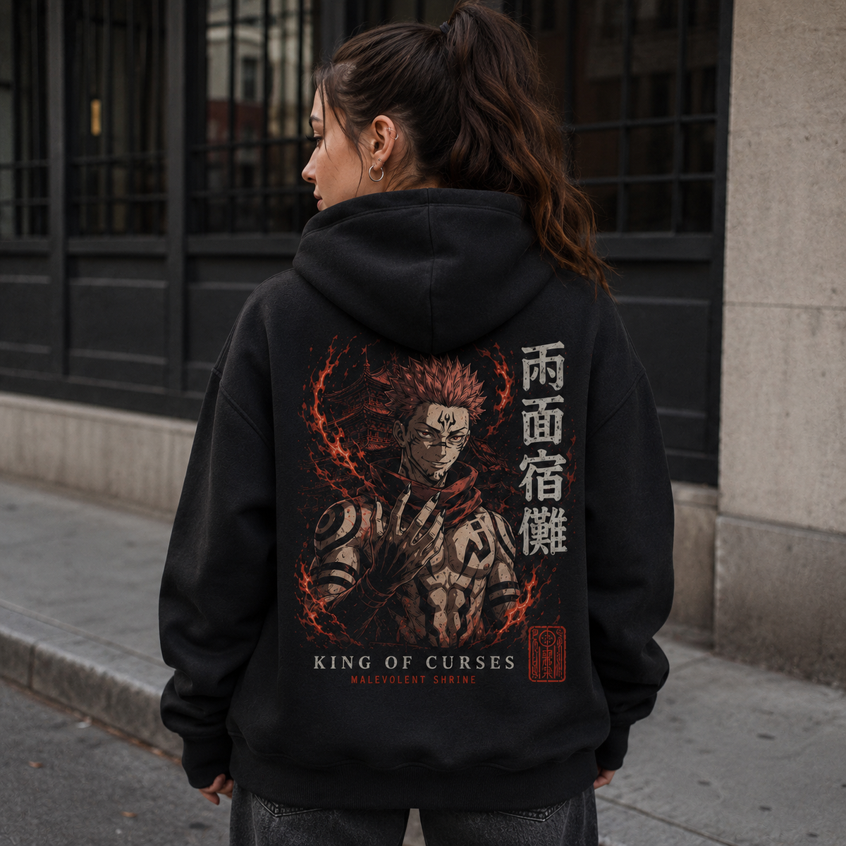 Sukuna Jujutsu Kaisen Anime Hoodie - King Of Curses