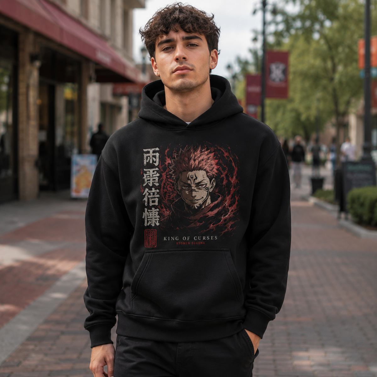 Sukuna Jujutsu Kaisen Anime Hoodie - King Of Curses