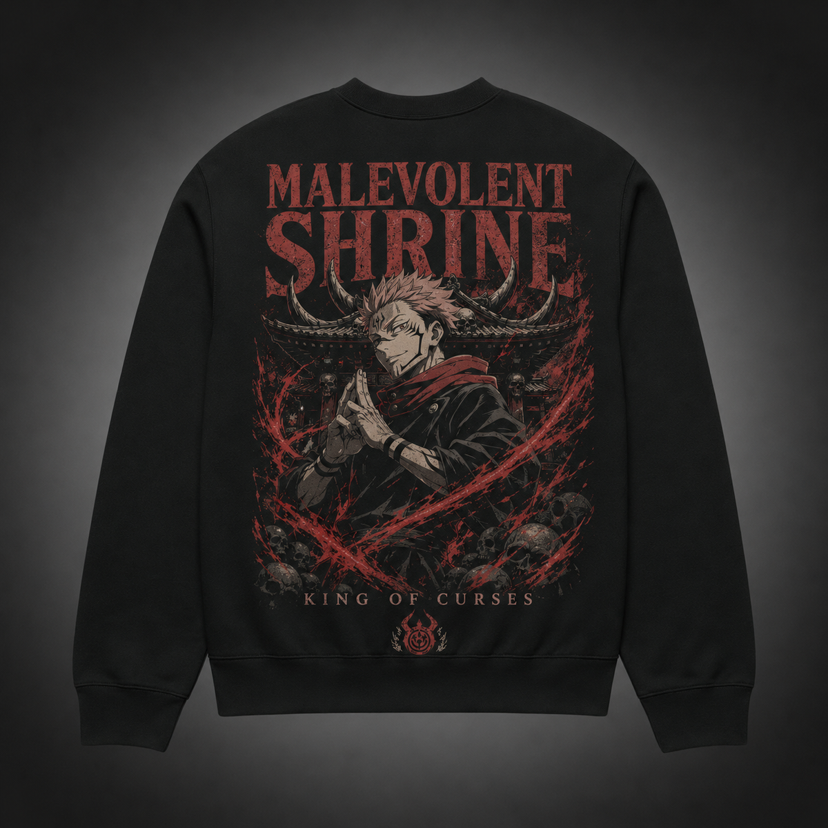 Sukuna Jujutsu Kaisen Anime Sweatshirt - Malevolent Shrine