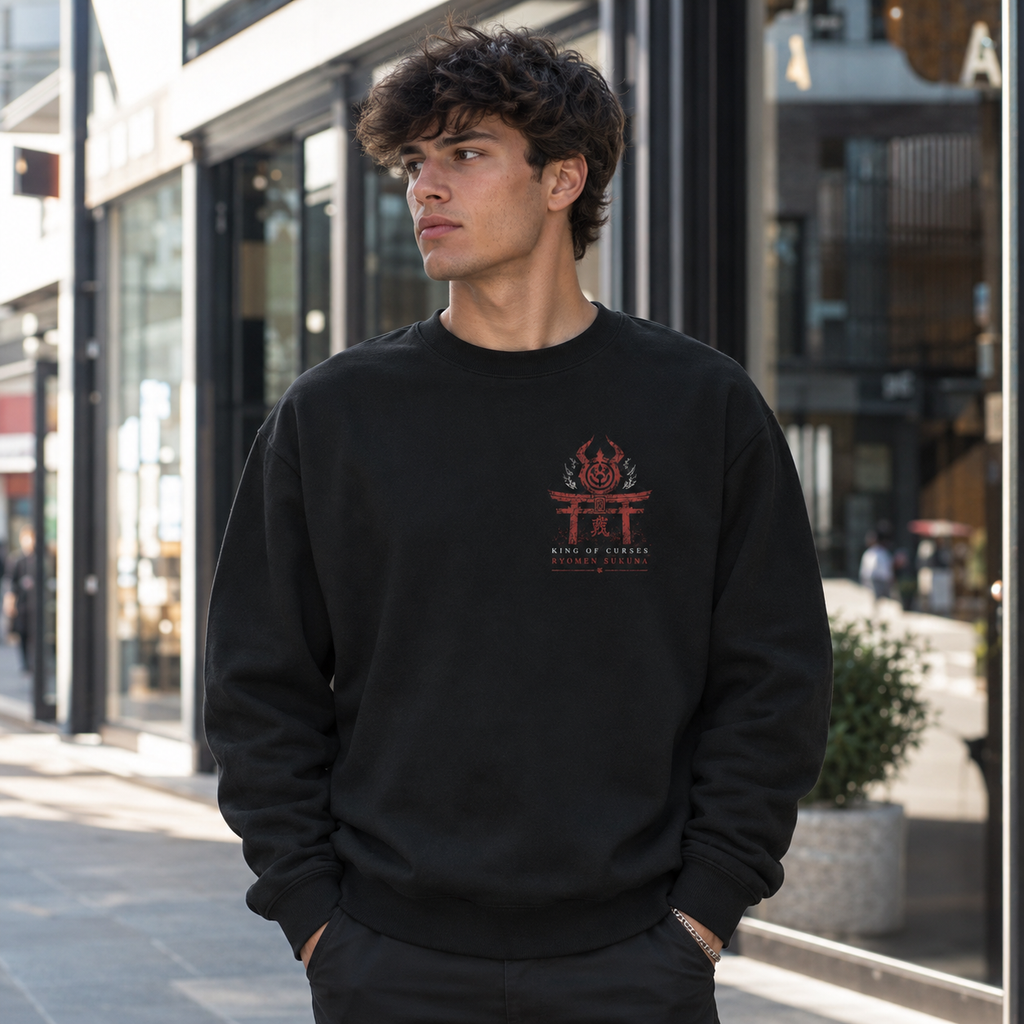 Sukuna Jujutsu Kaisen Anime Sweatshirt - Malevolent Shrine
