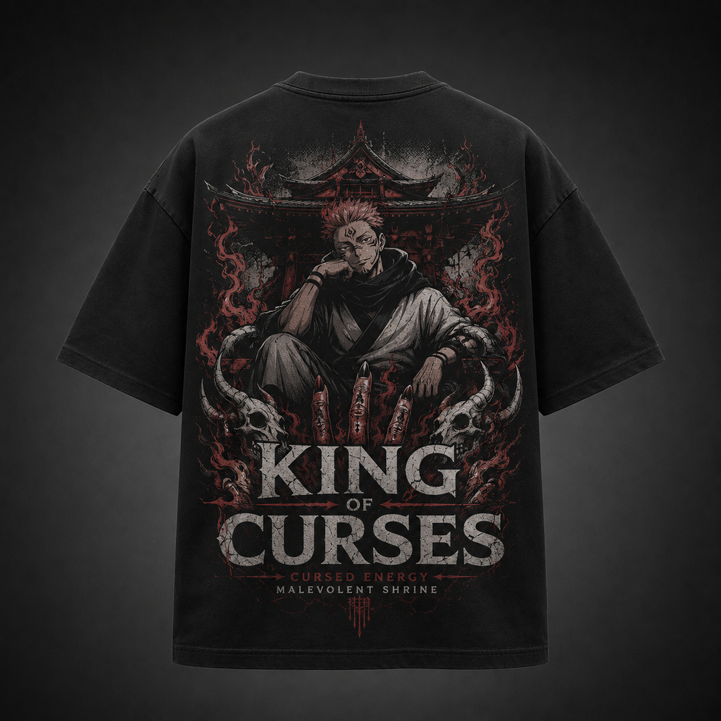 Sukuna Jujutsu Kaisen Anime Graphic Tee - Malevolent Shrine