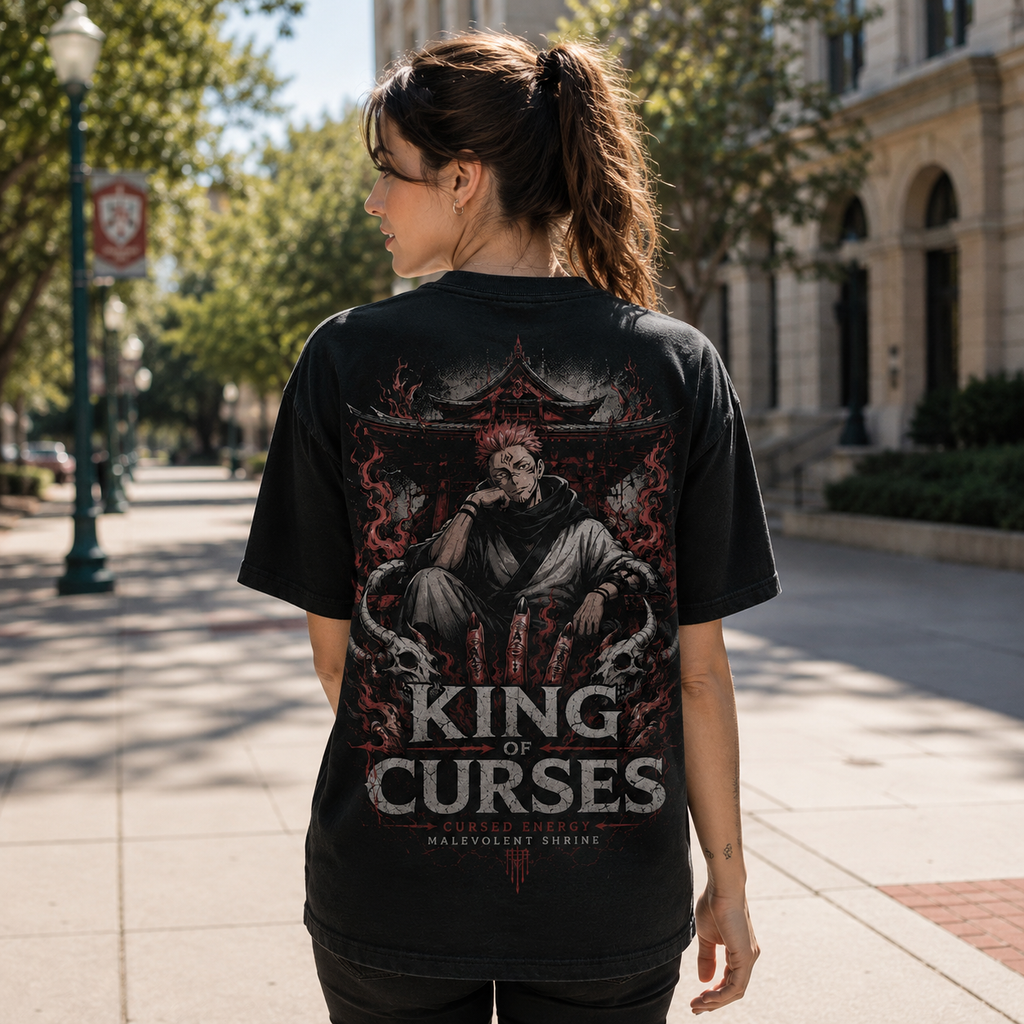 Sukuna Jujutsu Kaisen Anime Graphic Tee - Malevolent Shrine