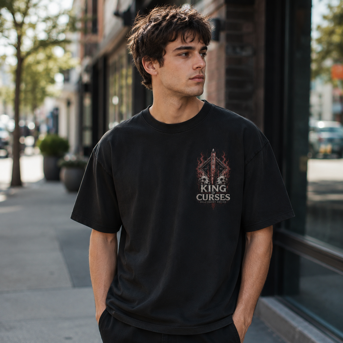 Sukuna Jujutsu Kaisen Anime Graphic Tee - Malevolent Shrine