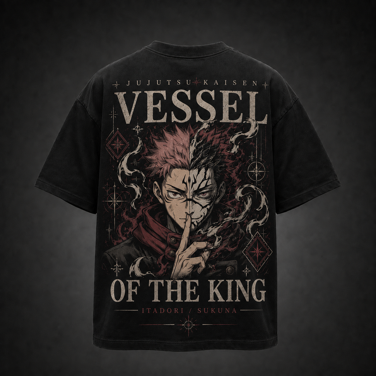 Sukuna Jujutsu Kaisen Anime Graphic Tee - Vessel Of The King