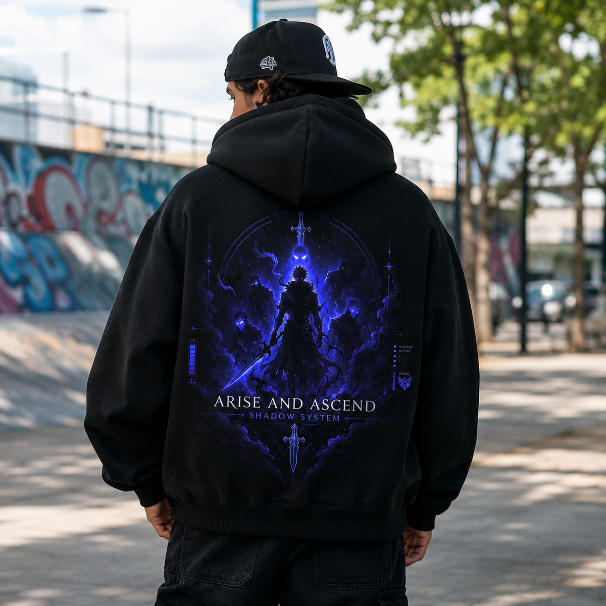 Sung Jin-Woo Solo Leveling Anime Hoodie - Arise And Ascend