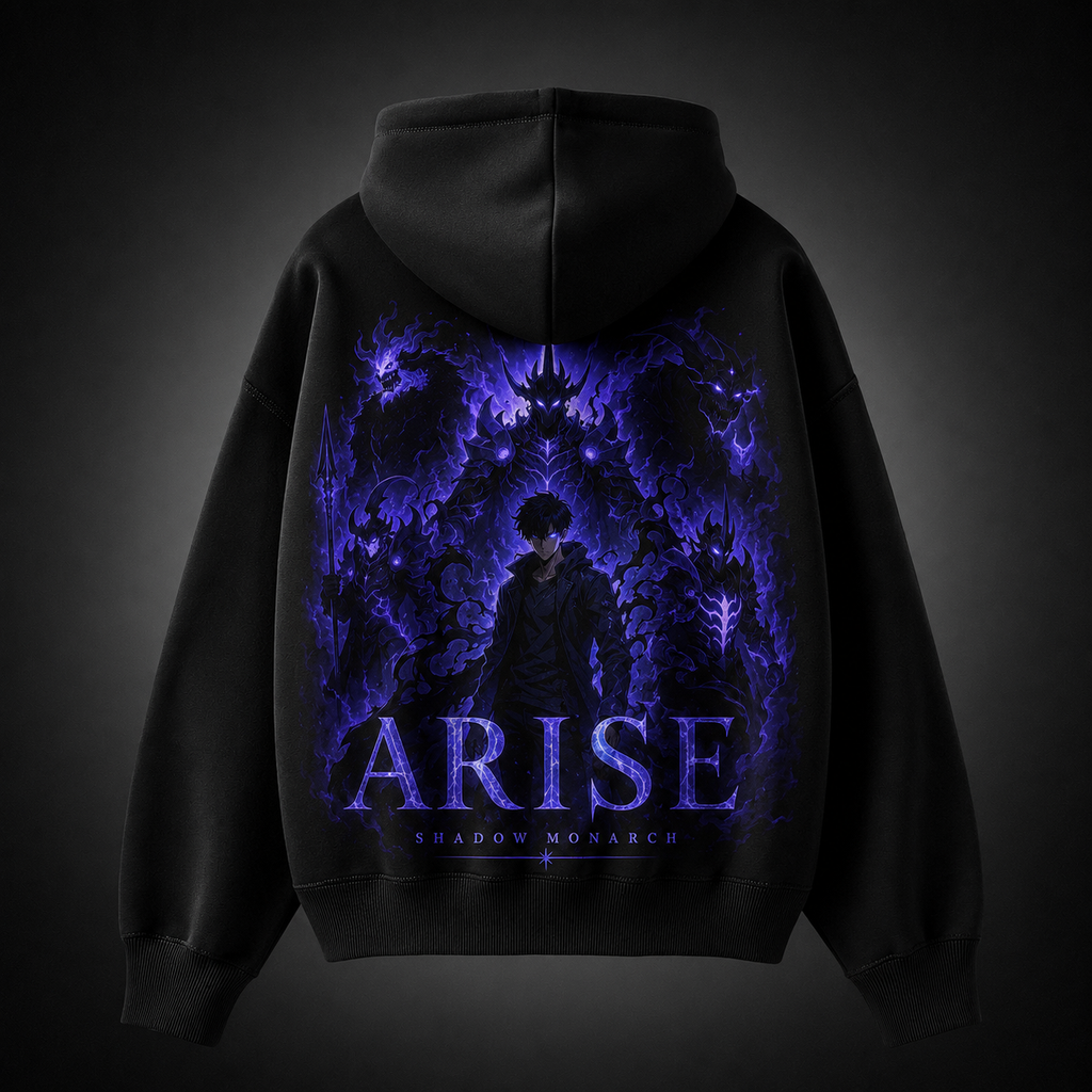Sung Jin-Woo Solo Leveling Anime Hoodie - Arise Dragon Shadows