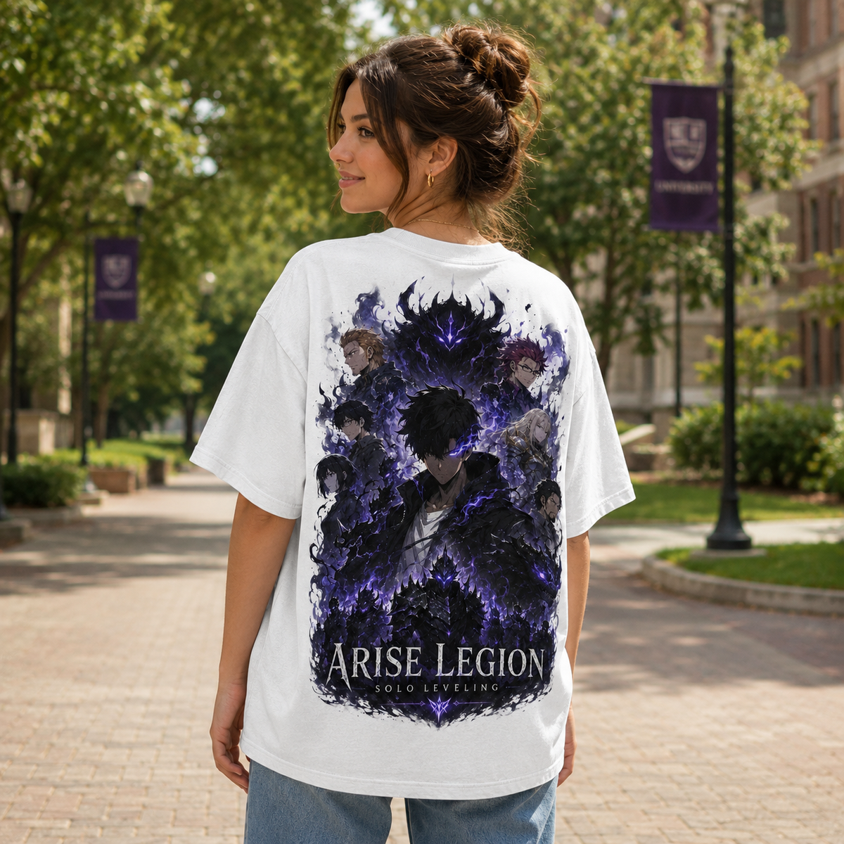 Sung Jin-Woo Solo Leveling Anime Graphic Tee - Arise Legion