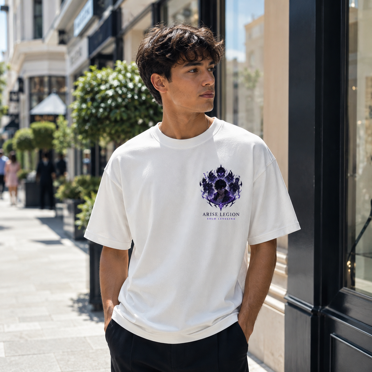 Sung Jin-Woo Solo Leveling Anime Graphic Tee - Arise Legion