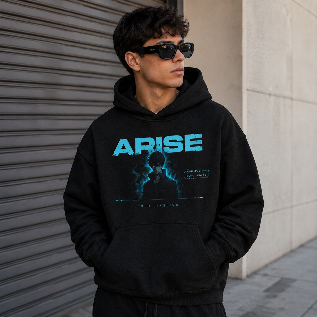 Sung Jin-Woo Solo Leveling Anime Hoodie - Arise Player Stats